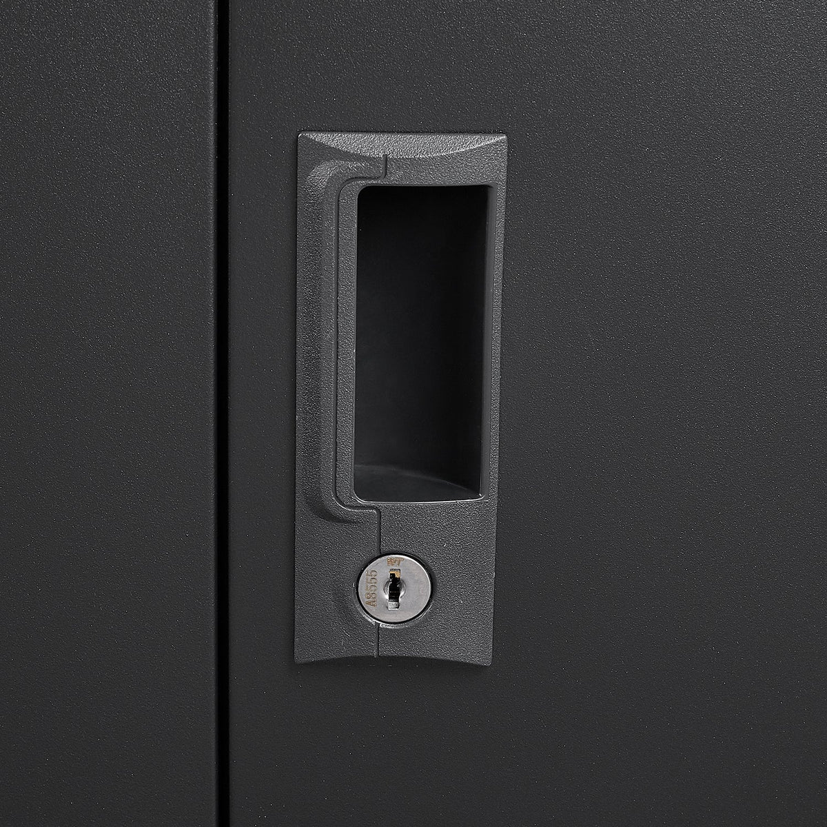 Lockable Metal Storage Cabinet with Adjustable Shelf
