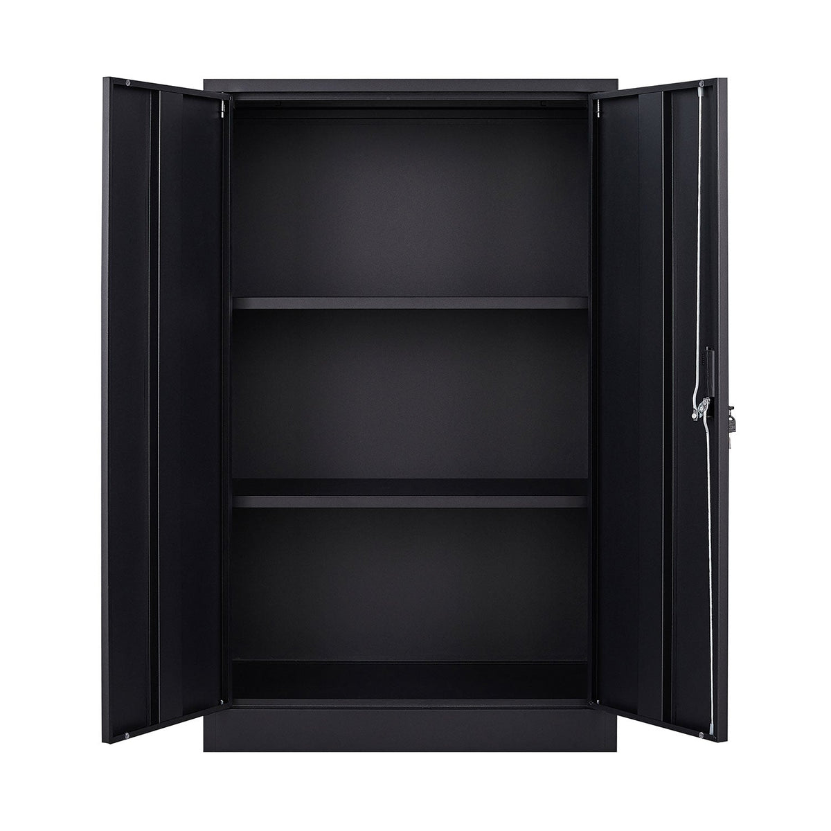 Lockable Metal Storage Cabinet with Adjustable Shelf