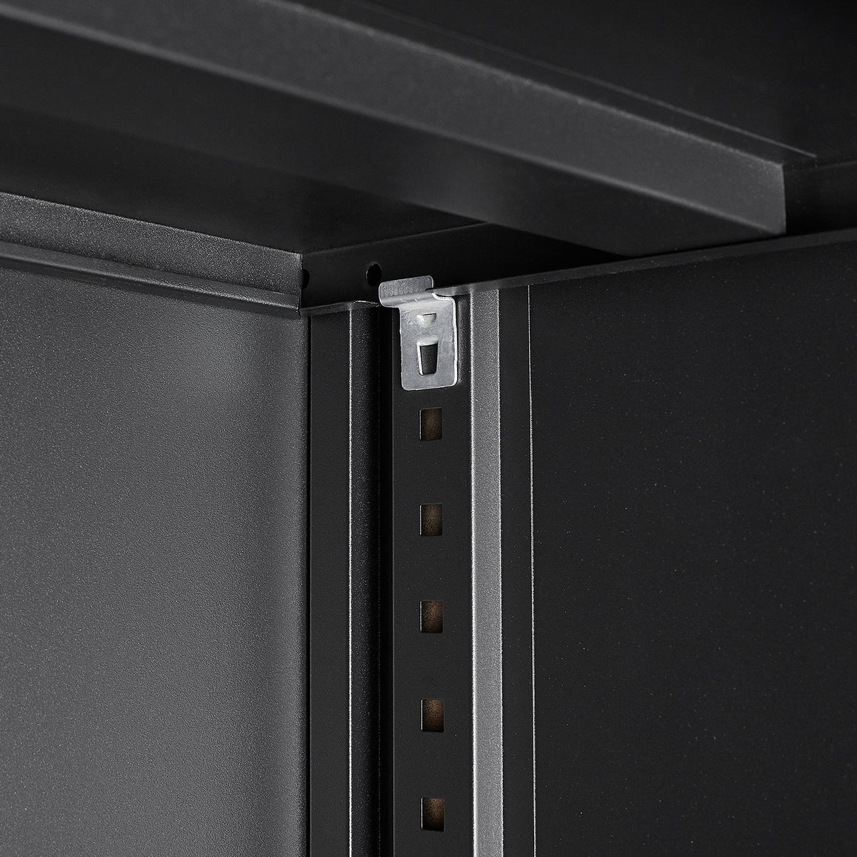 Lockable Metal Storage Cabinet with Adjustable Shelf