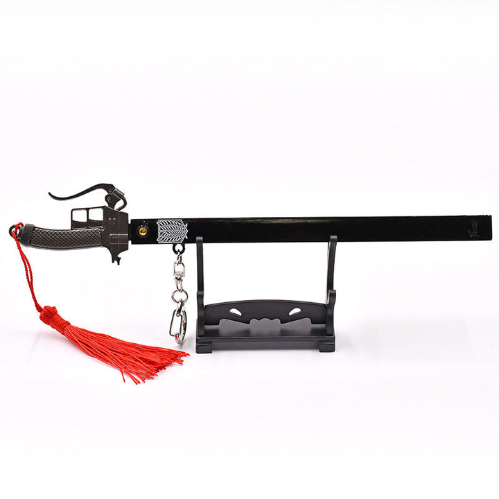 Metal Sword Keychain: Anime Desk Display Collectible