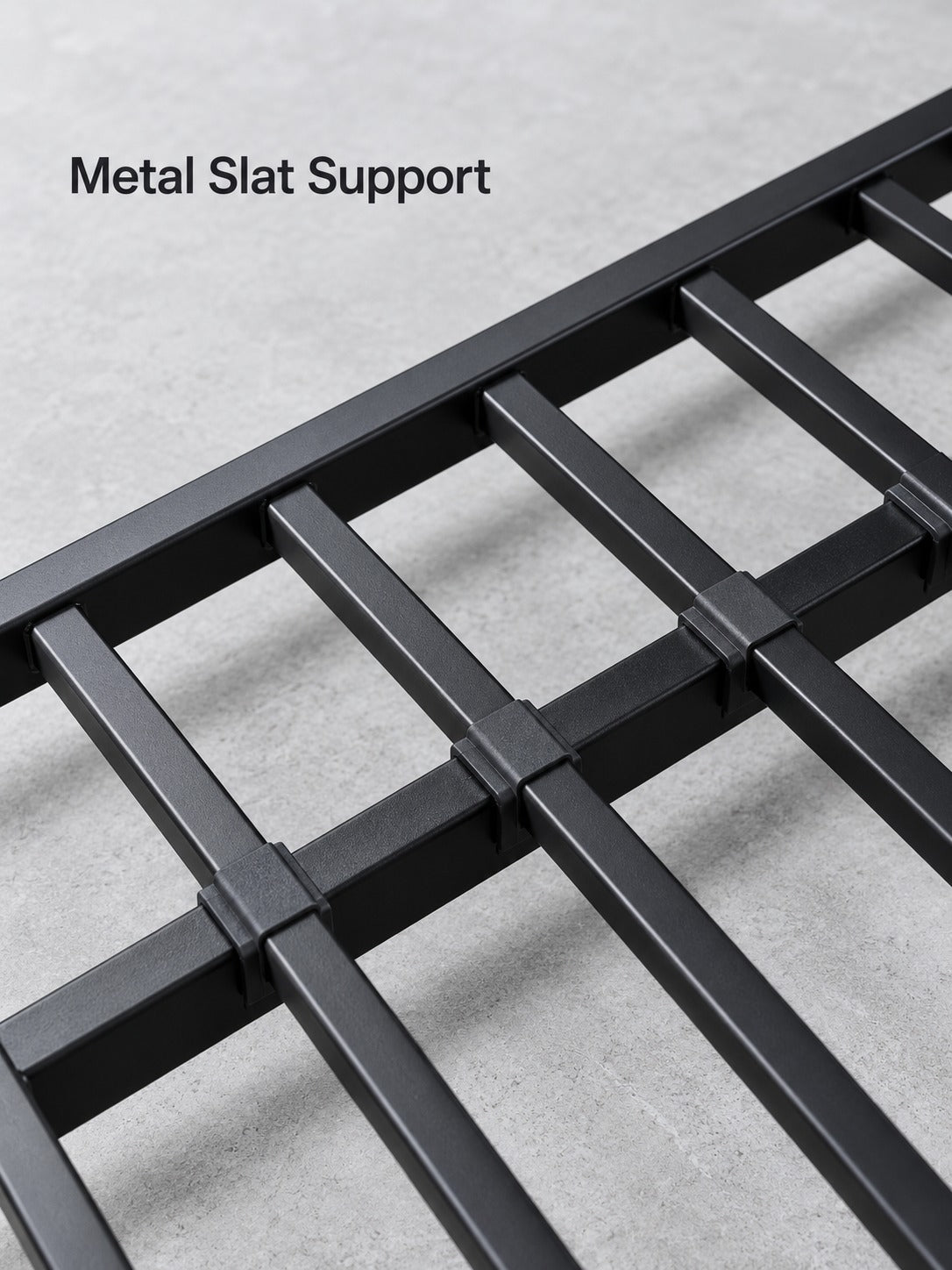 Metal Twin Over Full Bunk Bed with Safety Guardrail