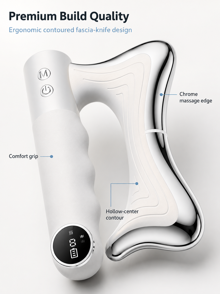 Microcurrent EMS Heat Massager — 3-Mode Muscle Relief