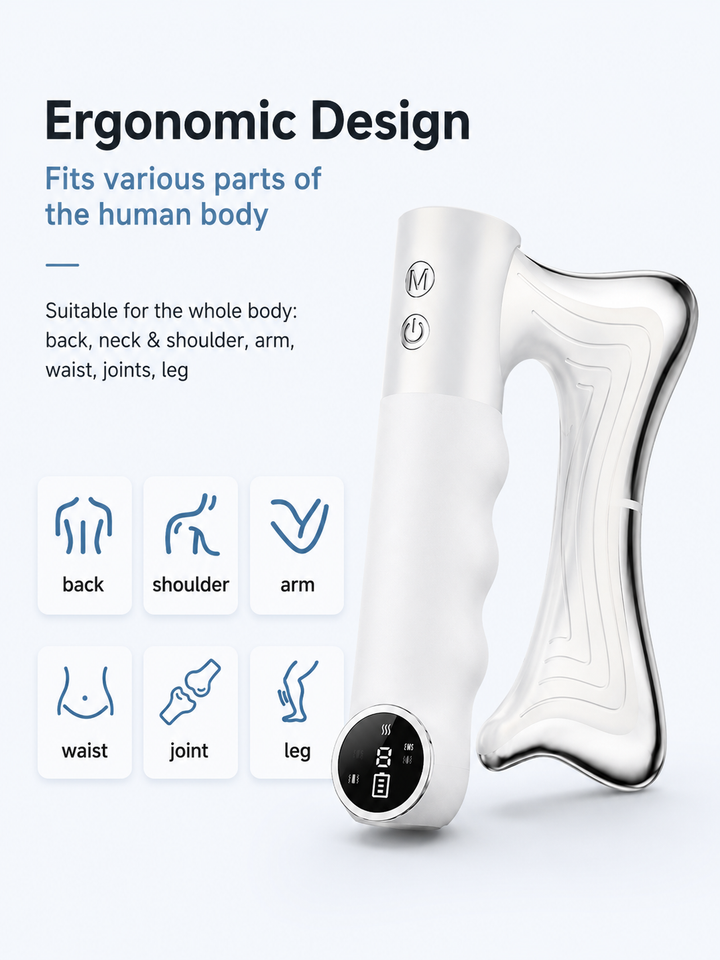 Microcurrent EMS Heat Massager — 3-Mode Muscle Relief