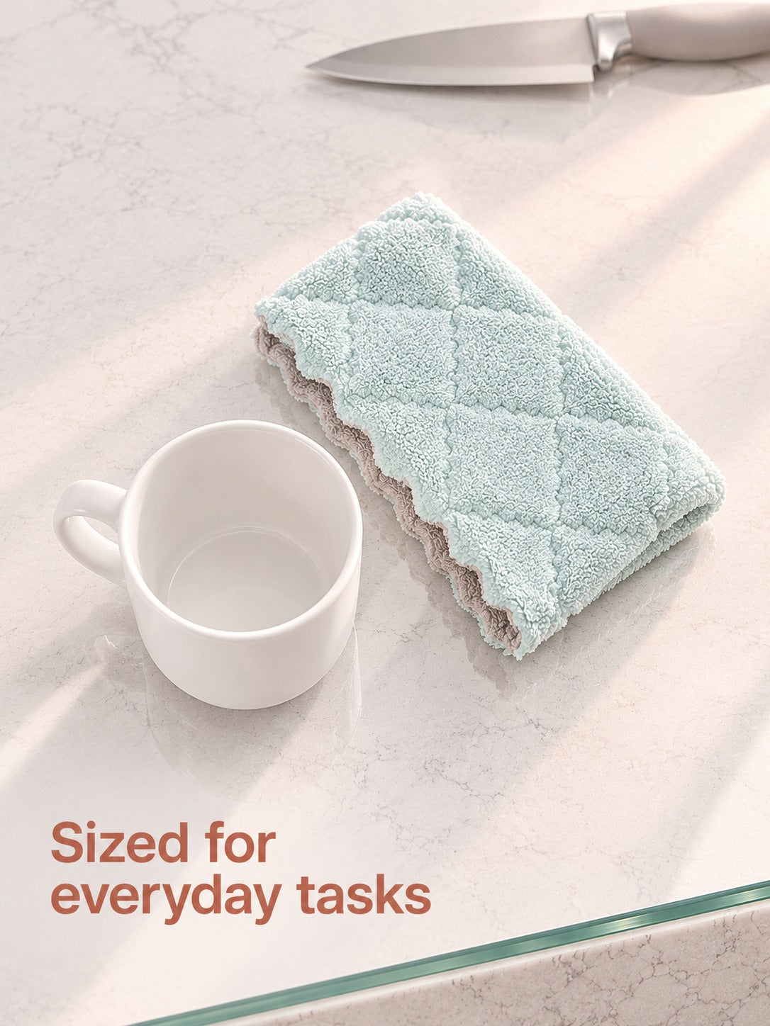 Microfiber Dish Cloth That Absorbs Water, Leaves No Lint