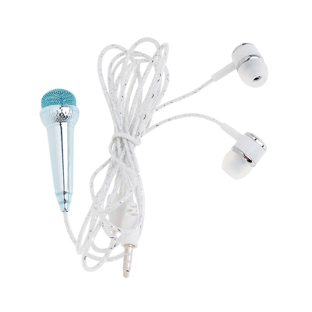 Karaoke Microphone for Phone with Earphones & Cable