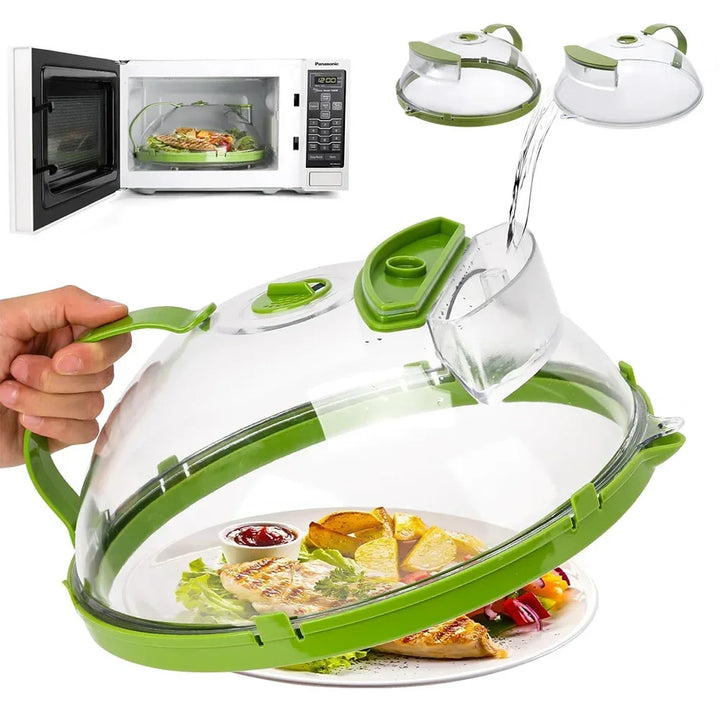 Microwave Splatter Cover That Keeps Reheated Food Moist