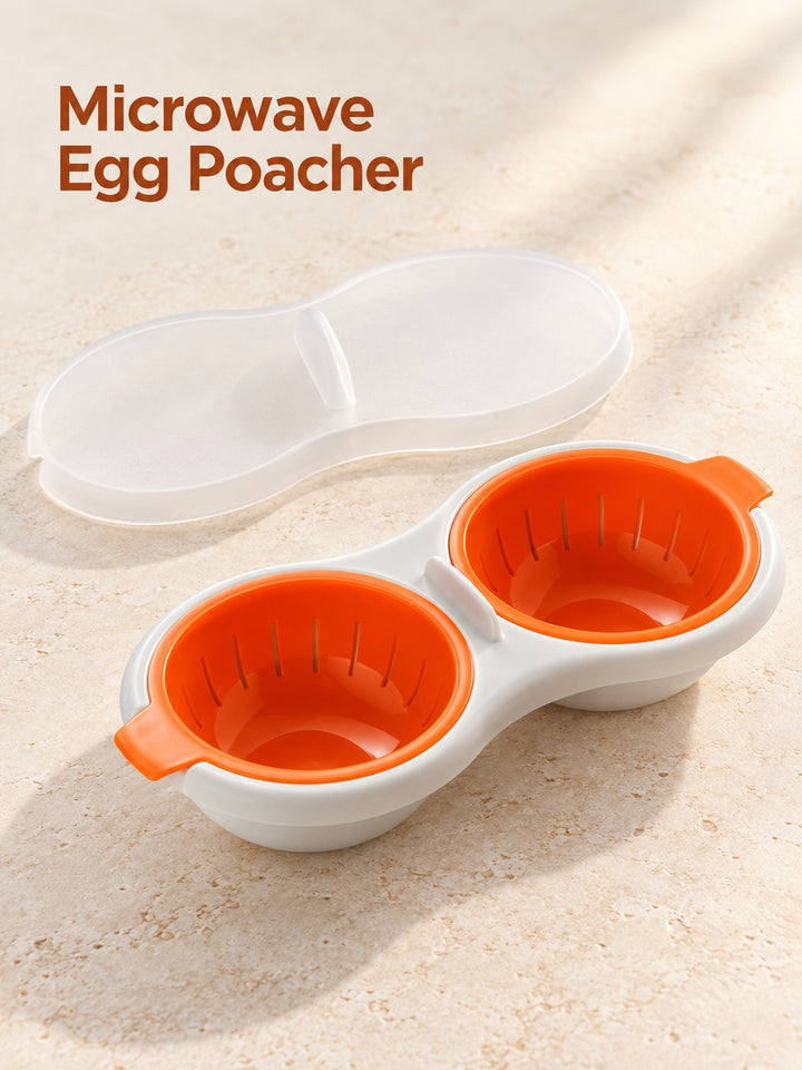 Microwave Egg Poacher Set: Poached Eggs in Minutes