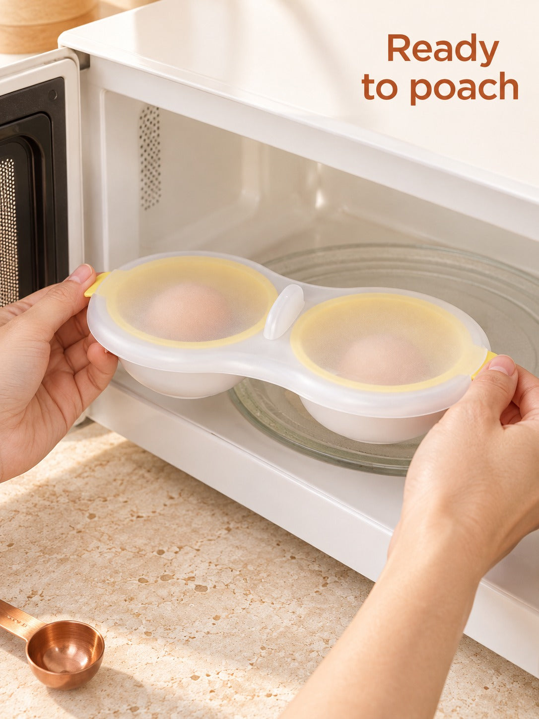 Microwave Egg Poacher Set: Poached Eggs in Minutes