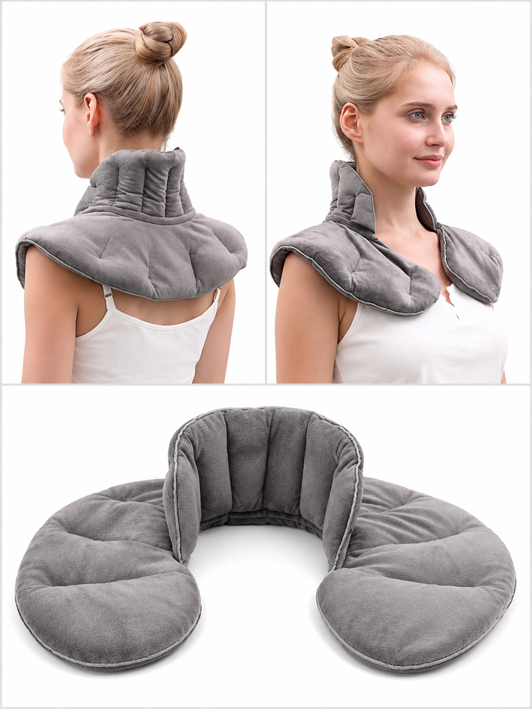 Weighted Microwave Heating Neck & Shoulder Wrap | Hot Cold