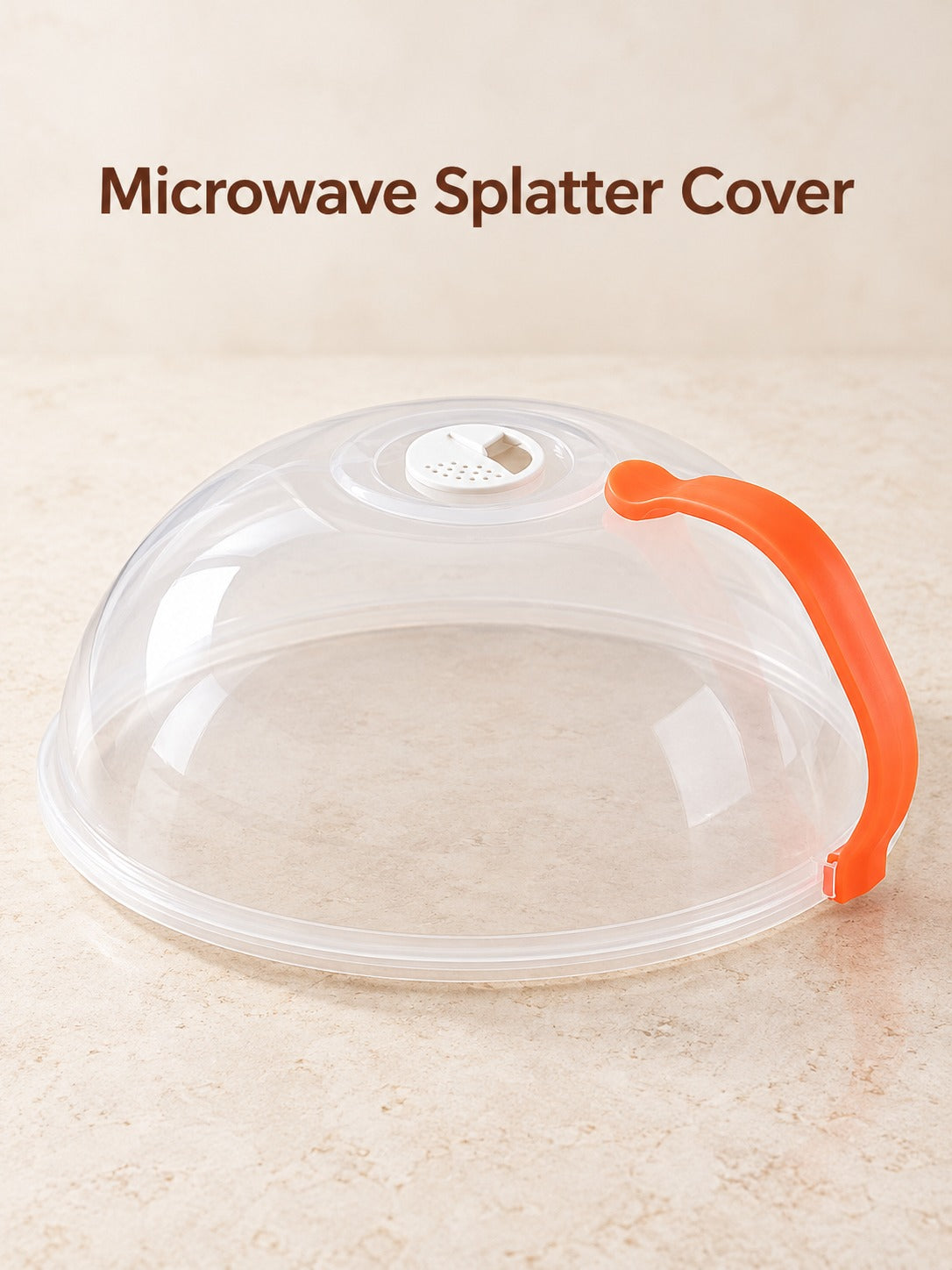Microwave Splatter Cover with Steam Vent, Large Round