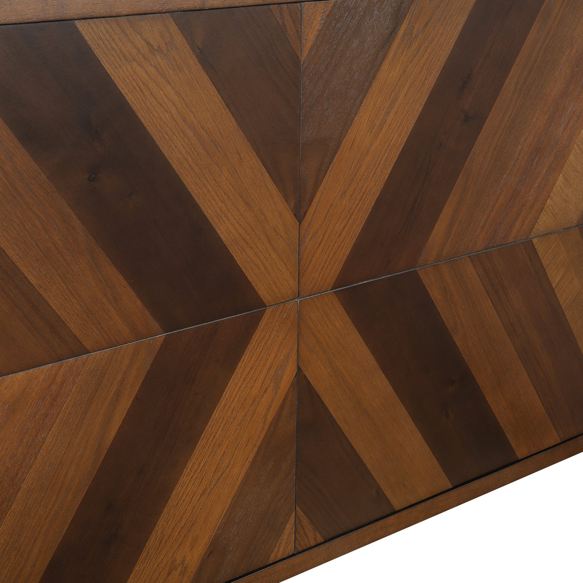 Walnut Mid-Century Platform Bed Frame, Full Size