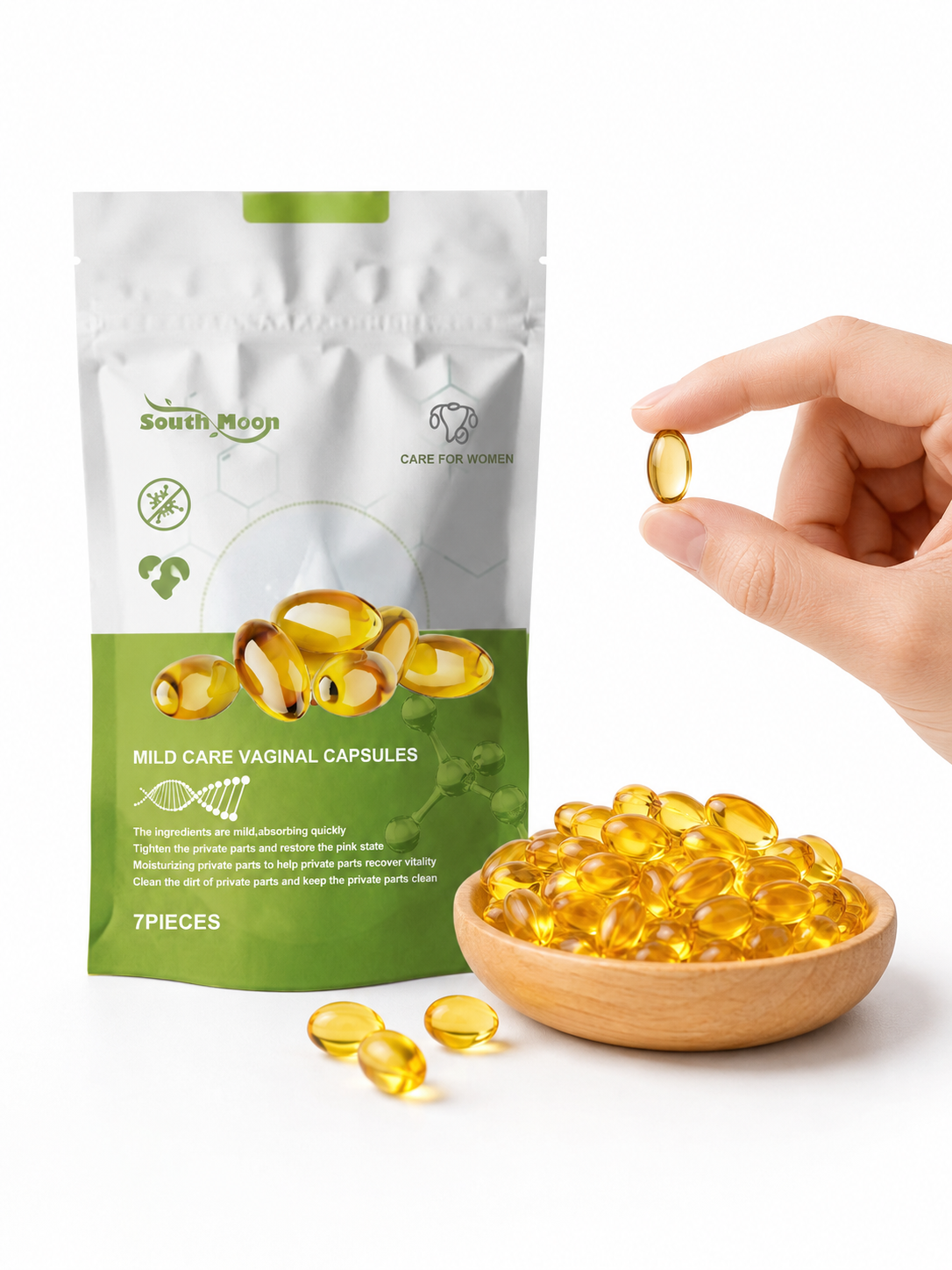 Natural Vaginal Cleanse Capsules for Odor Relief & Firming