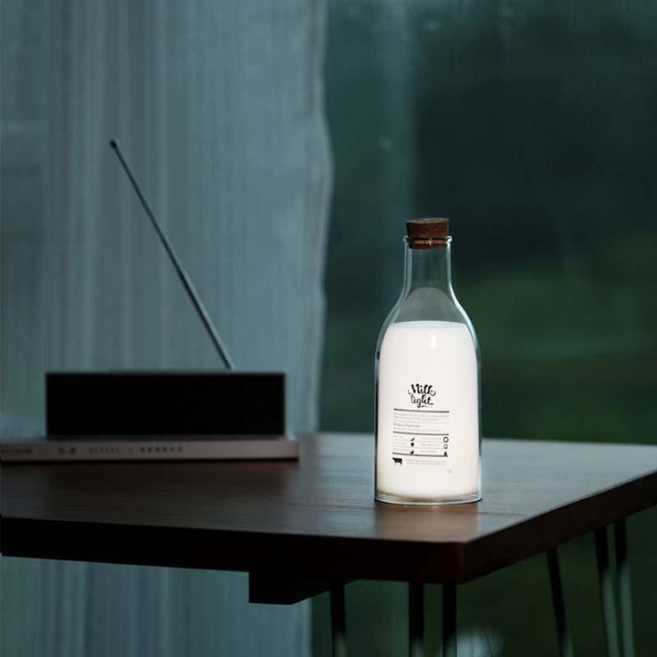 Milk Bottle Night Light with Writable Message Board