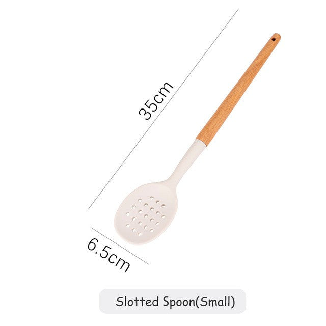 Non-Stick Silicone Cooking Utensil Set With Storage Tube