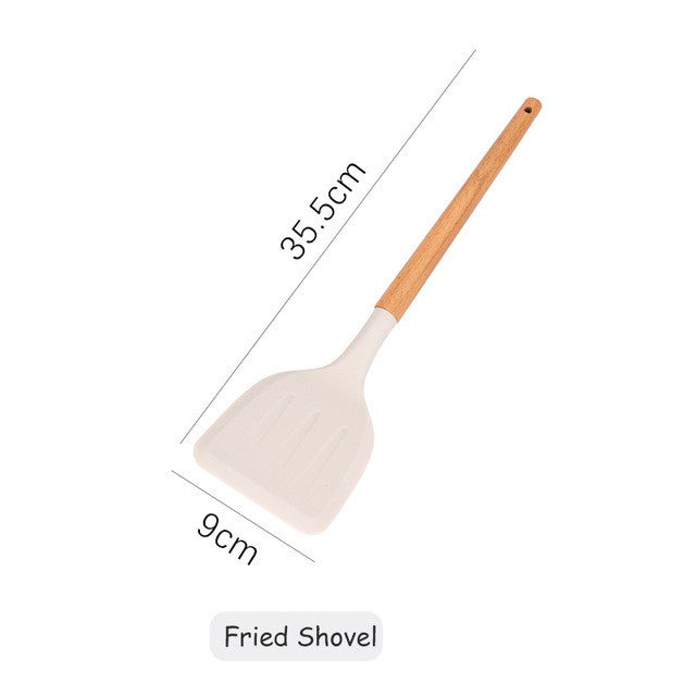 Non-Stick Silicone Cooking Utensil Set With Storage Tube