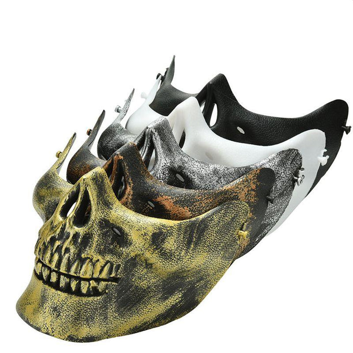 Skull Halloween Mask – Dramatic Half-Face Costume