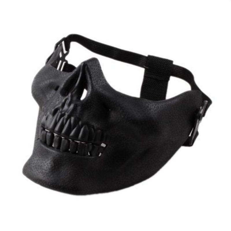 Skull Halloween Mask – Dramatic Half-Face Costume