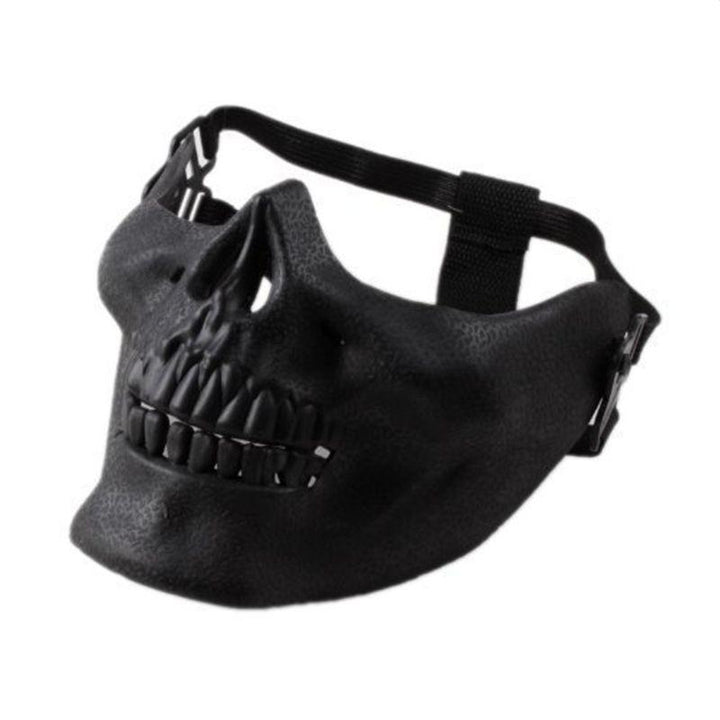 Skull Halloween Mask – Dramatic Half-Face Costume