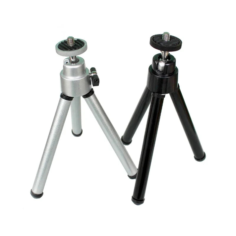 Mini Aluminum Tripod with Phone Clip for Travel Vlogs