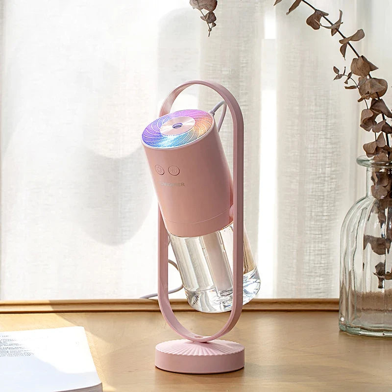 Bedroom Humidifier Night Light With Tilting Mist Nozzle