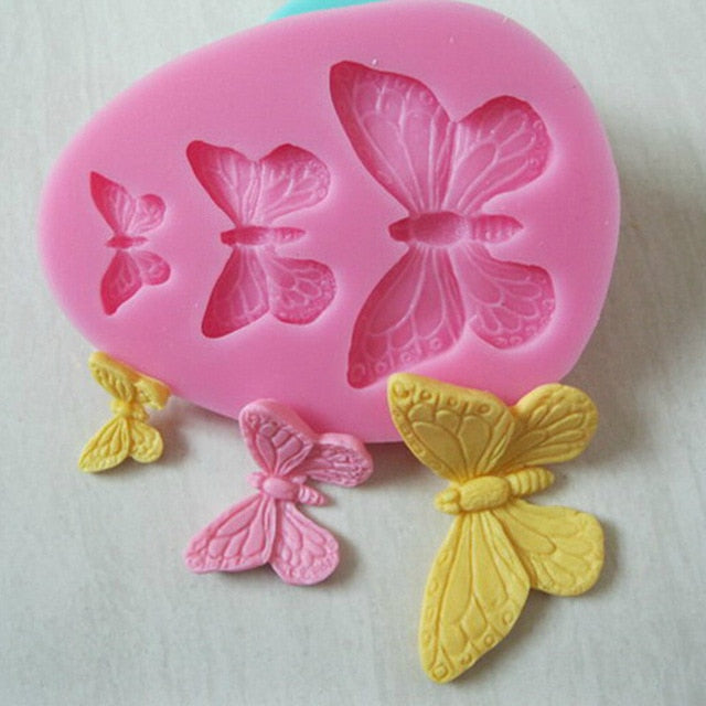 Mini Butterfly Fondant Mold for Cake Decorating Toppers