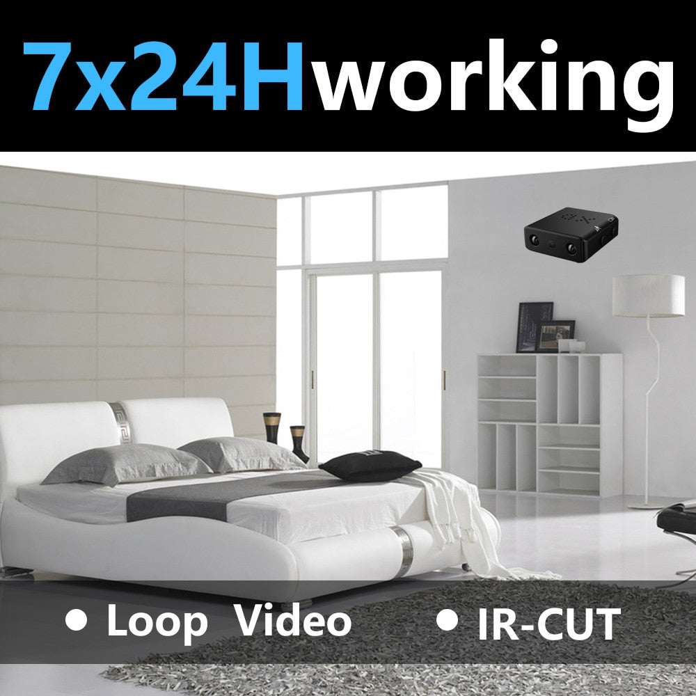 Mini 1080P Security Camera with Night Vision & Motion