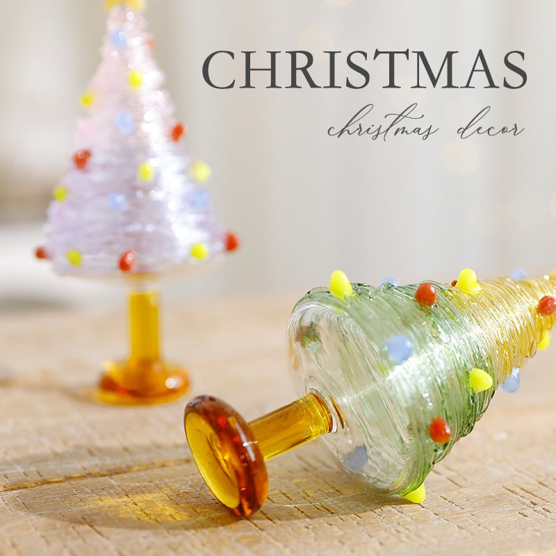 Mini Christmas Tree Decor for Colorful Holiday Displays