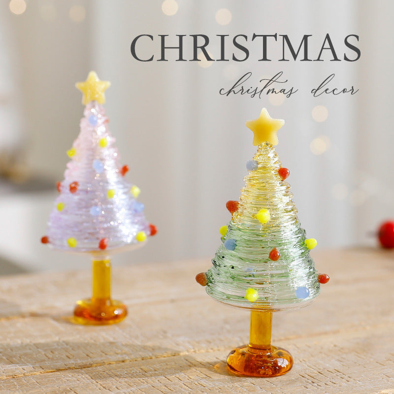 Mini Christmas Tree Decor for Colorful Holiday Displays