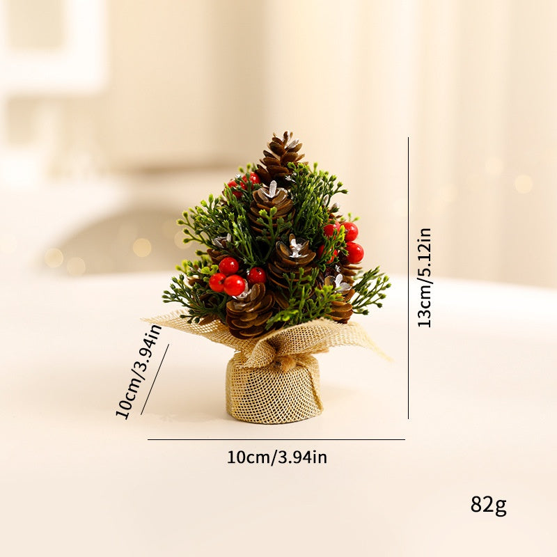 Mini Christmas Tree Tabletop Rustic Holiday Decoration