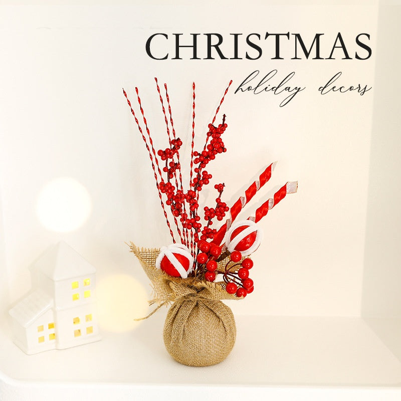 Mini Christmas Tree Desktop Decor for Small Spaces