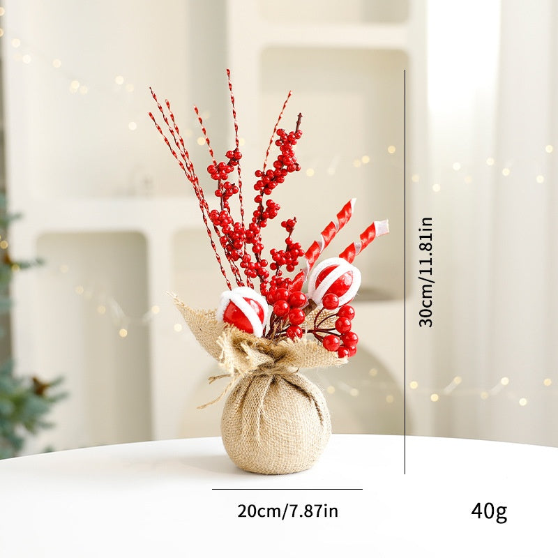 Mini Christmas Tree Desktop Decor for Small Spaces