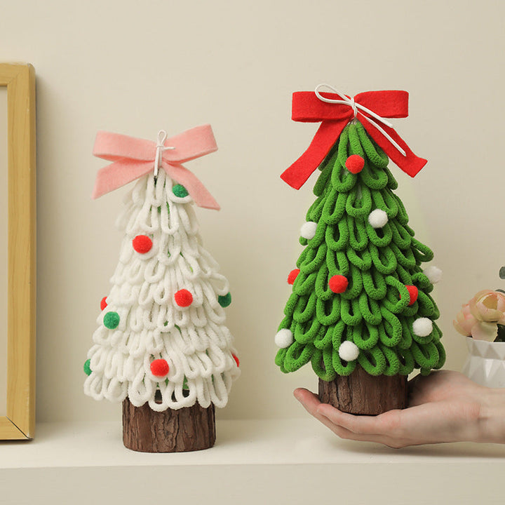 Mini Christmas Tree Craft Kit for Festive Desk Decor