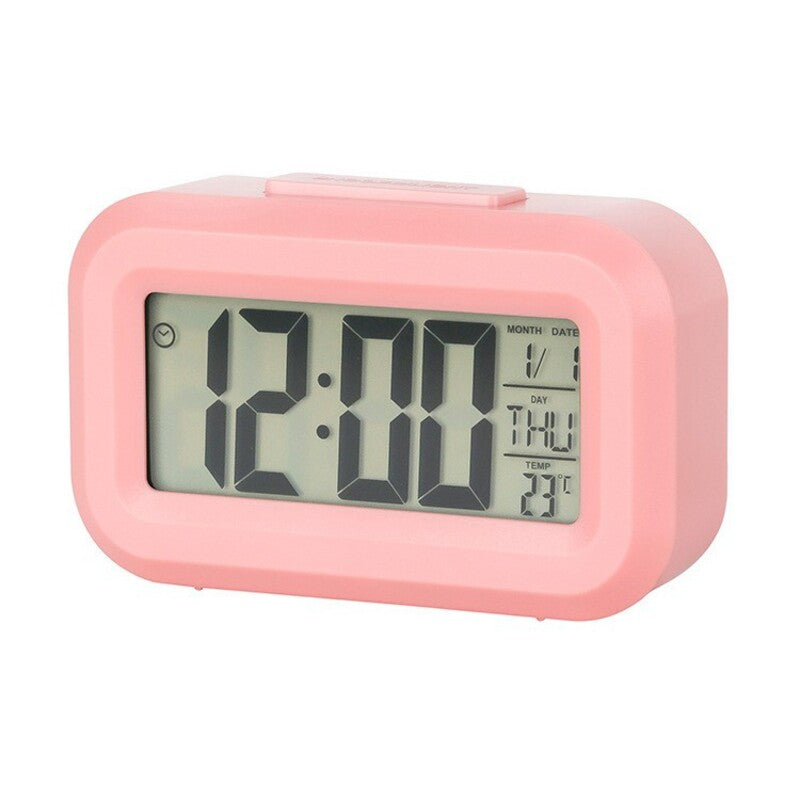 Mini Alarm Clock — Clear Time, Date & Temperature Display