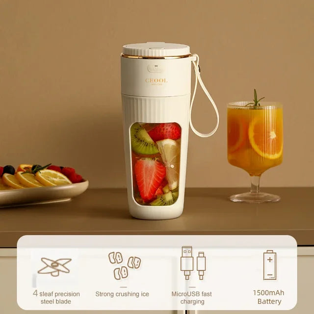 Cordless Portable Blender Bottle for Ice & Smoothies