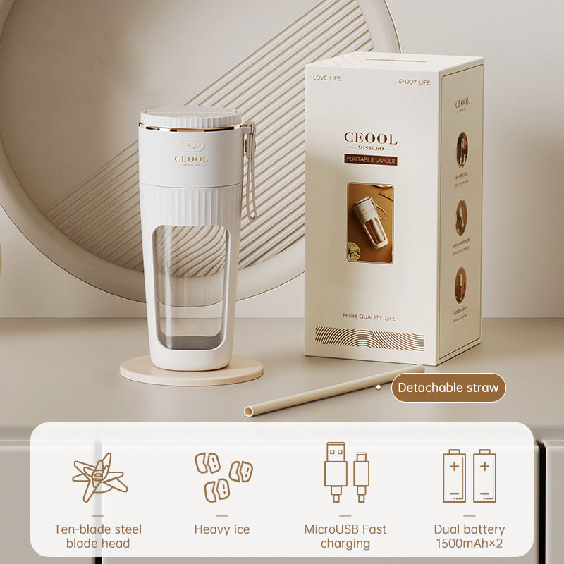 Cordless Portable Blender Bottle for Ice & Smoothies