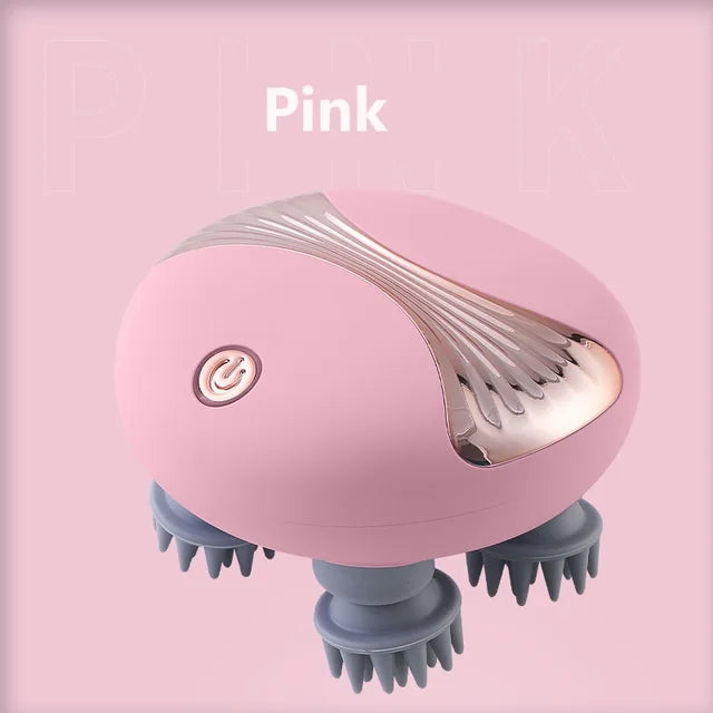 Handheld Scalp Massager With Red Light for Relaxation