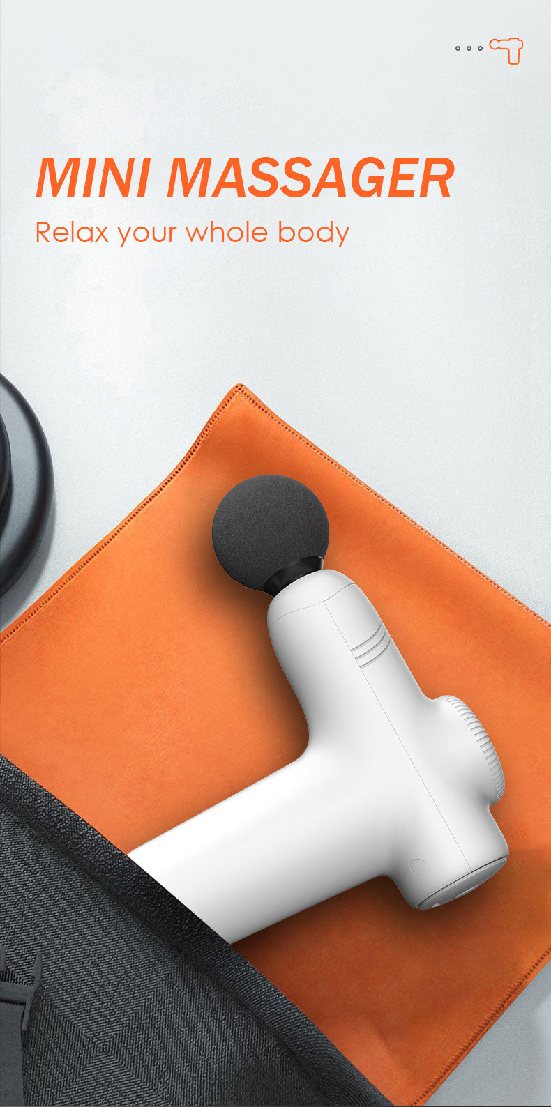 Mini Fascia Gun: Portable Rechargeable Muscle Massager