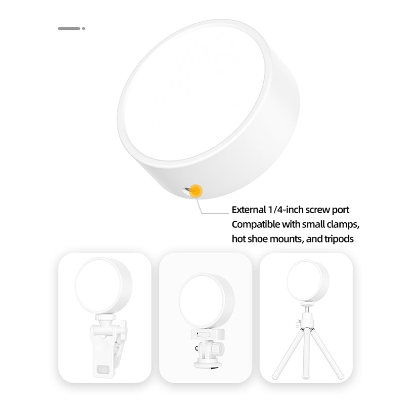 Mini Clip-On LED Fill Light for Selfies & Video Calls