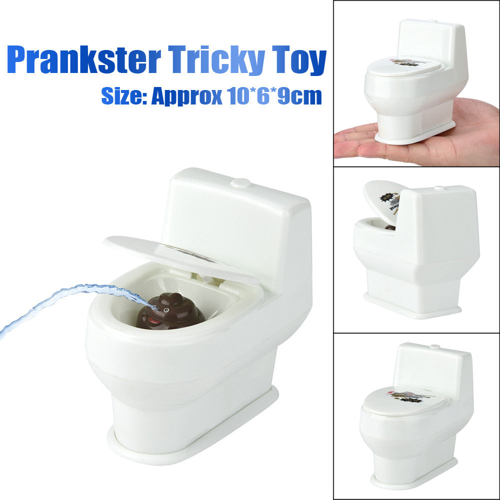 Mini Toilet Prank Toy for Funny Water Spray Gag Gifts
