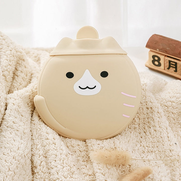 Cat-Shaped Hot Water Bottle Hand Warmer for Winter Hands