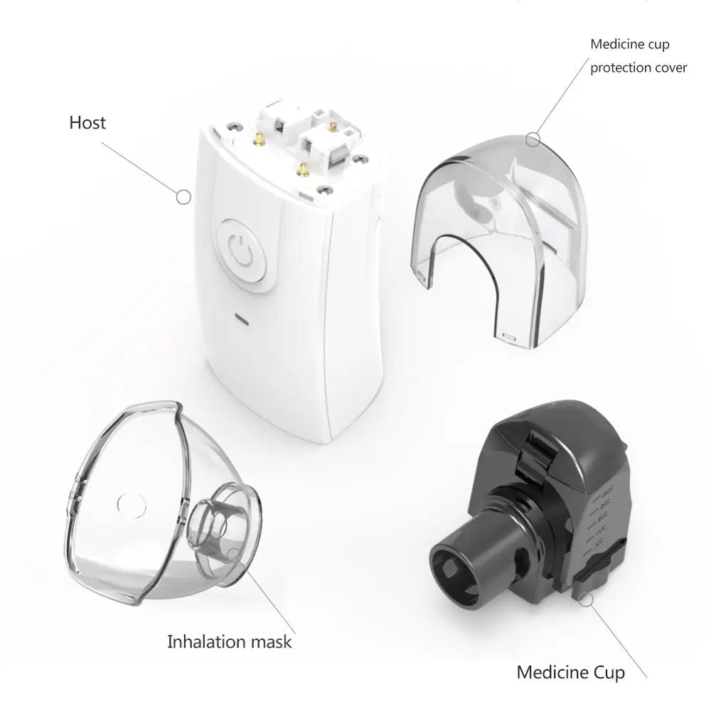 Portable Silent Mesh Nebulizer for Kids and Adults