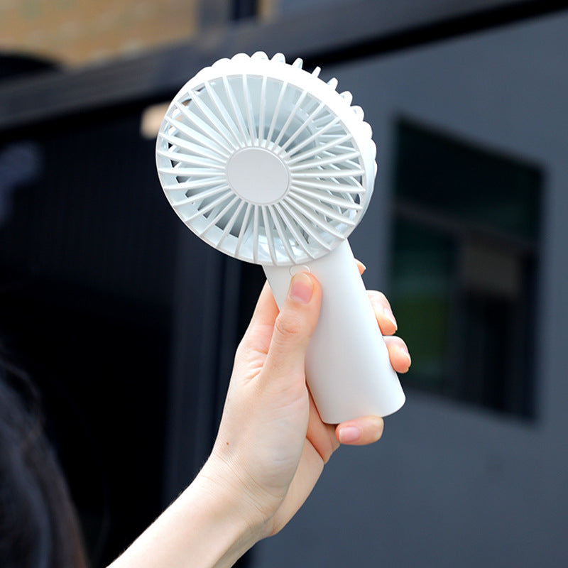 Mini Handheld Fan with Power Bank: Portable Cooling
