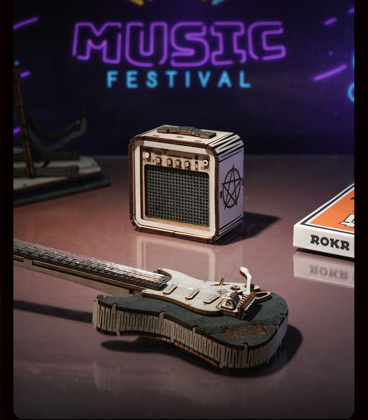 Wooden Guitar 3D Puzzle for Music-Loving Creators