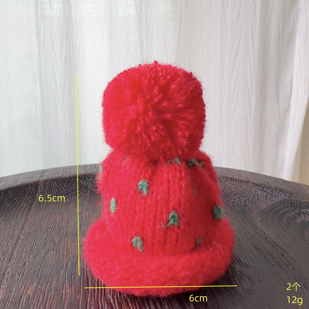 Mini Christmas Wine Bottle Hats Set of 4 Decorations