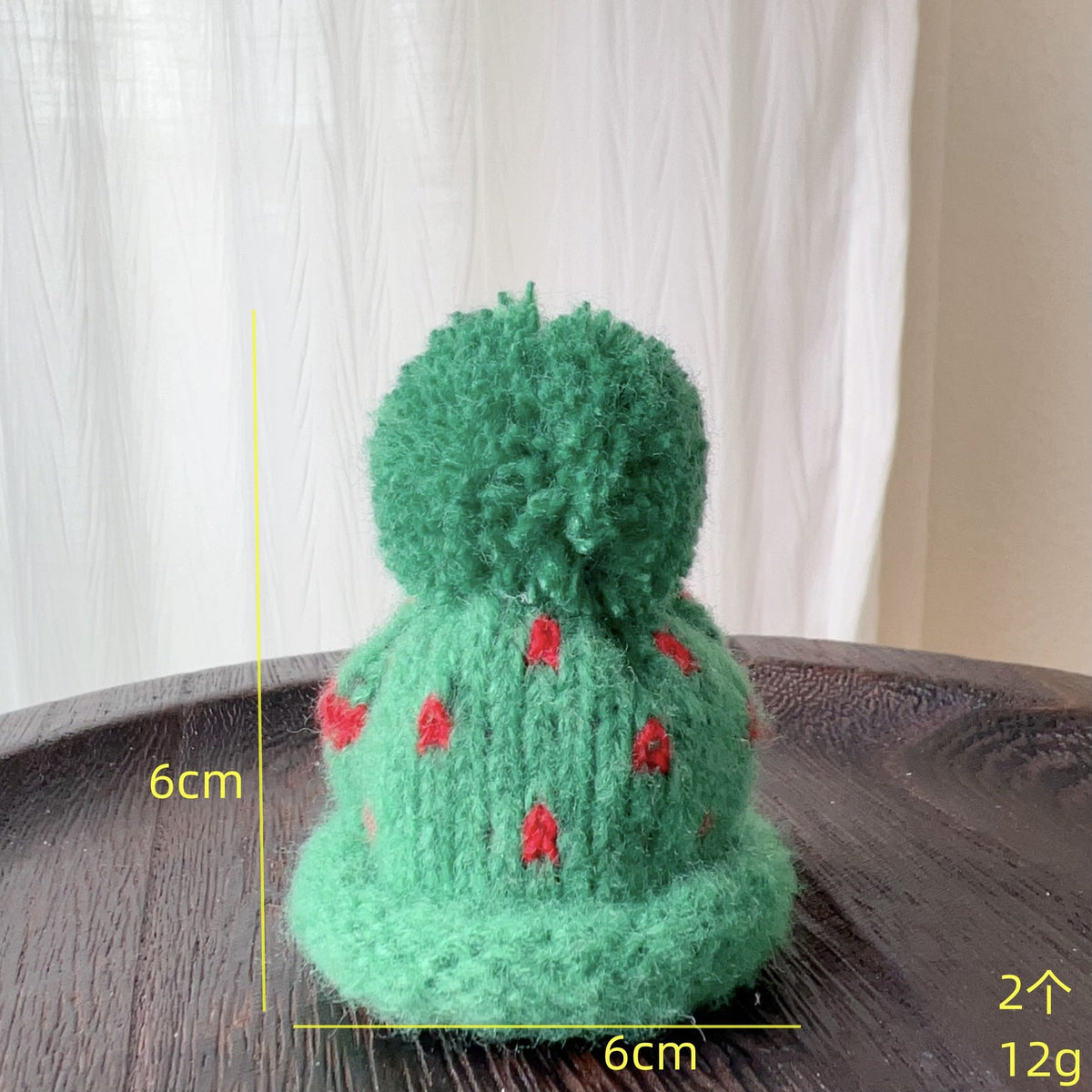 Mini Christmas Wine Bottle Hats Set of 4 Decorations