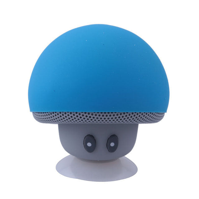 Mini Mushroom Bluetooth Speaker With Suction Cup Mount