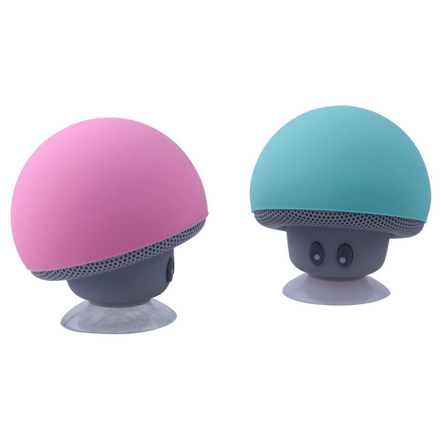 Mini Mushroom Bluetooth Speaker With Suction Cup Mount