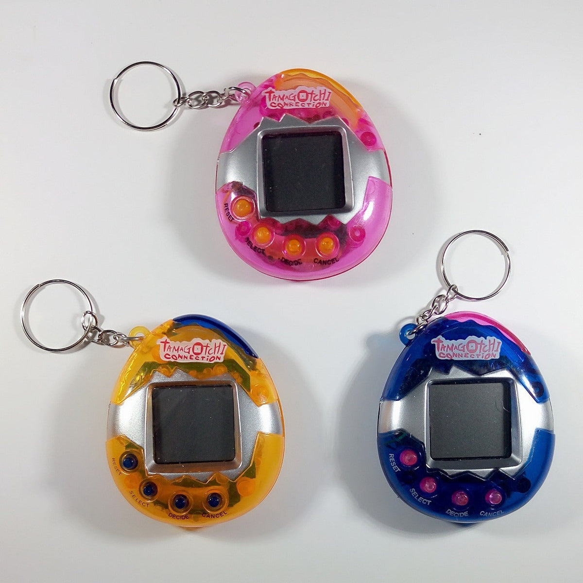 Mini Virtual Pet Game Keychain for Portable Daily Fun