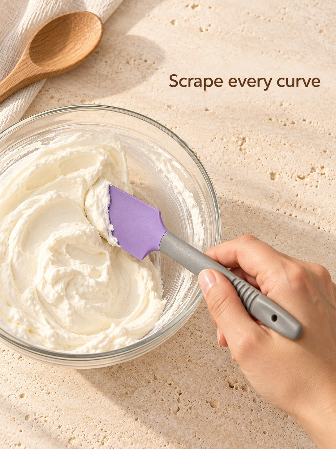 Mini Silicone Cream Spatula for Precise Baking Work