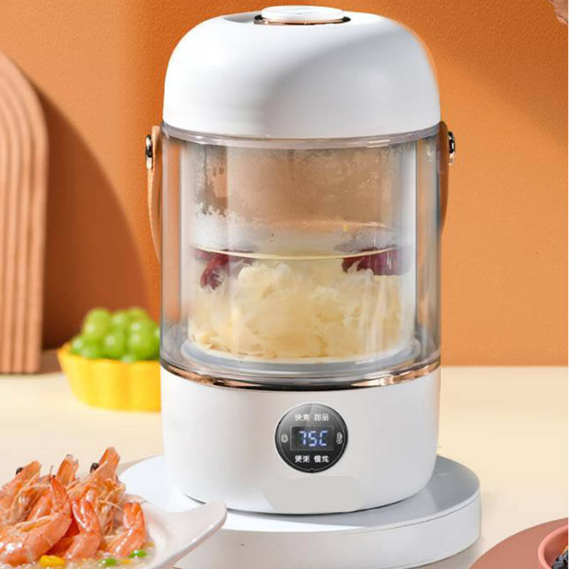 Mini Stew Cooker for 1-2 People, Portable Porridge Maker